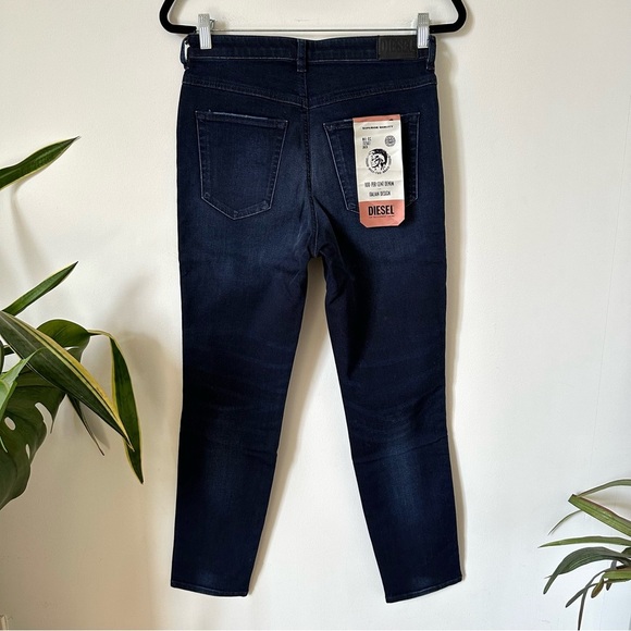 NWT Diesel Babhila-High Slim Skinny High Waist Jeans Size 29 - Picture 5 of 11